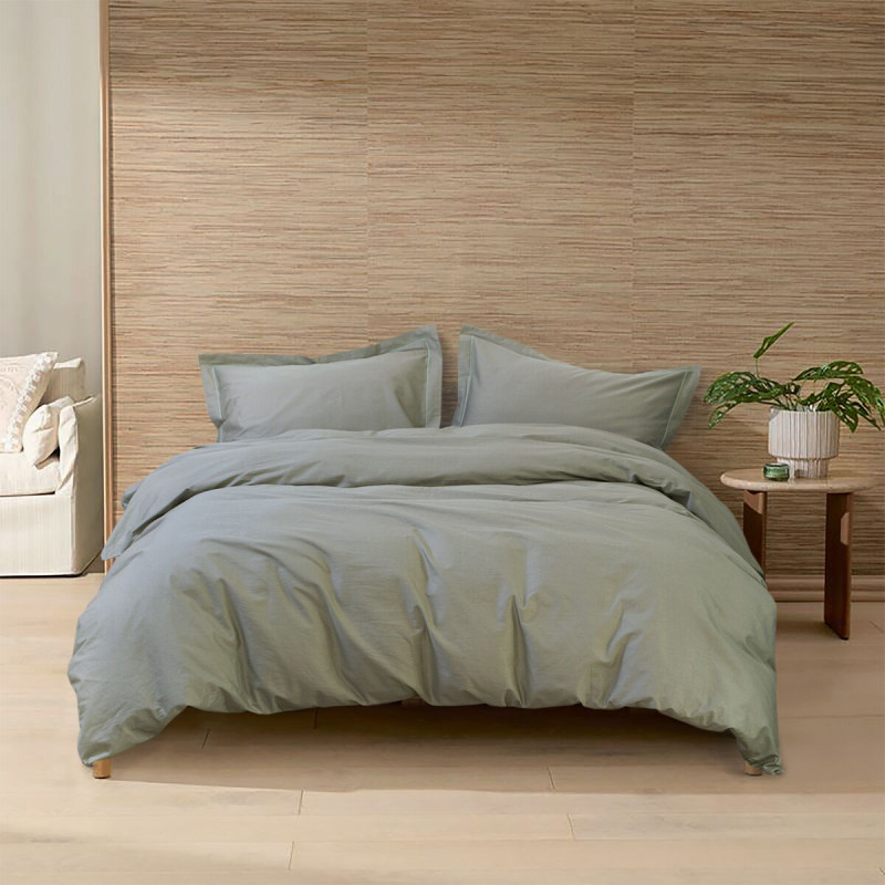 Постільна білизна сатин Lotus Home - Dakota Modern хакі євро