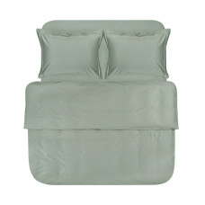 Постільна білизна сатин Lotus Home - Dakota Modern оливковий євро