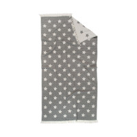 Рушник Lotus Home Pestemal - Star 90*160 black чорний