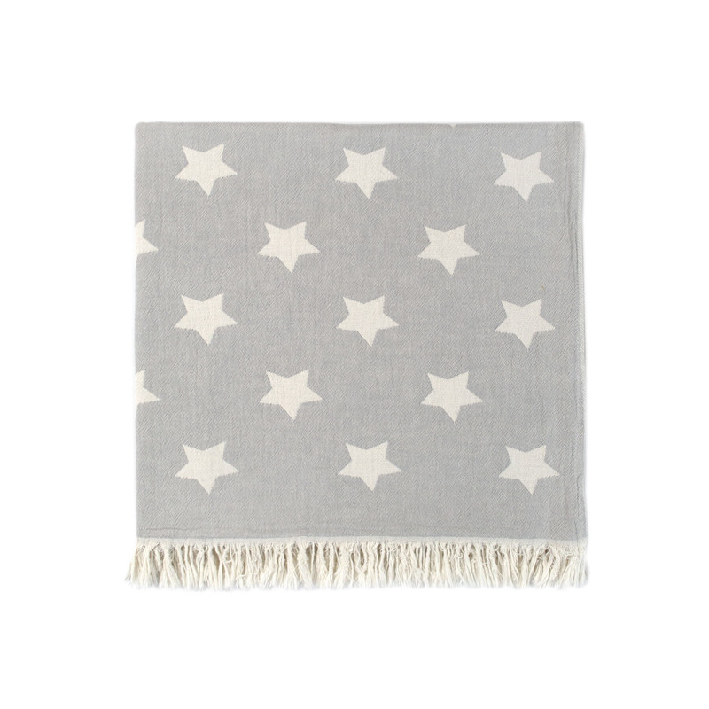 Рушник Lotus Home Pestemal - Star 90*160 grey сірий