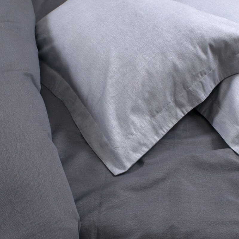 Постільна білизна сатин premium Lotus Home - Basic темно-сірий євро