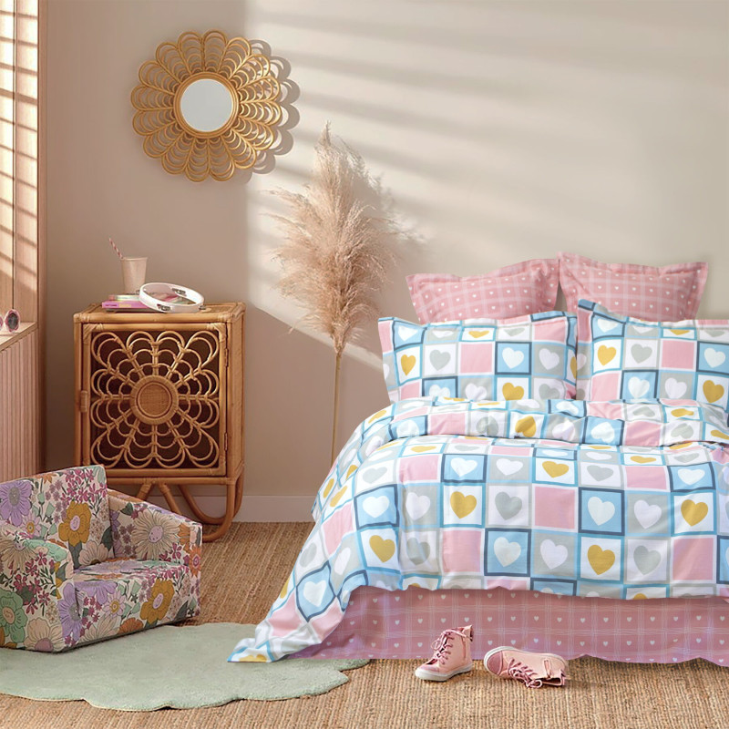 Постільна білизна сатин Lotus Home - Love To Love полуторний