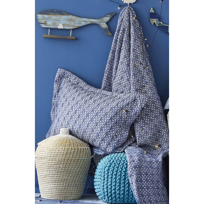 Покривало з наволочкою Karaca Home - Ruben 2019-2 lacivert 160*220