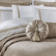 Набір постільної білизни з вишивкою та жакардовим покривалом Dantela Vita - Katrina bej бежевий євро