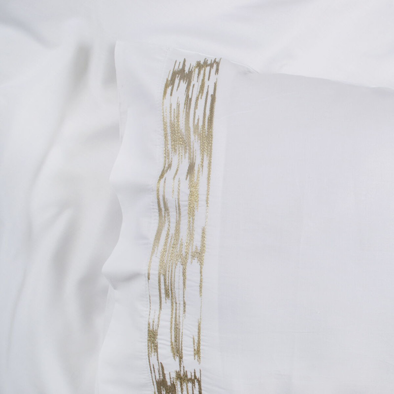 Набір постільної білизни з вишивкою та жакардовим покривалом Dantela Vita - Arvent євро