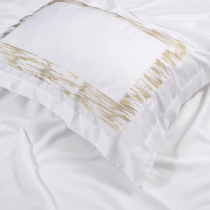 Набір постільної білизни з вишивкою та жакардовим покривалом Dantela Vita - Arvent євро