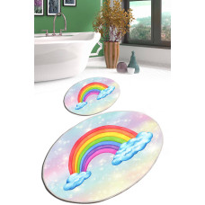 Набор ковриков для ванной Chilai Home LENO BANYO HALISI DJT   60x100+50x60