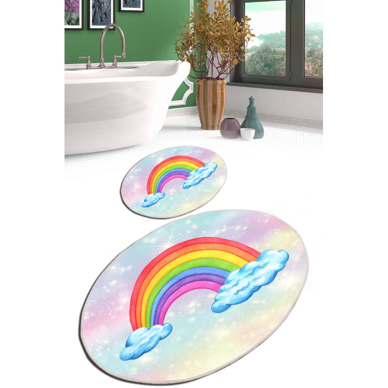 Набор ковриков для ванной Chilai Home LENO BANYO HALISI DJT   60x100+50x60