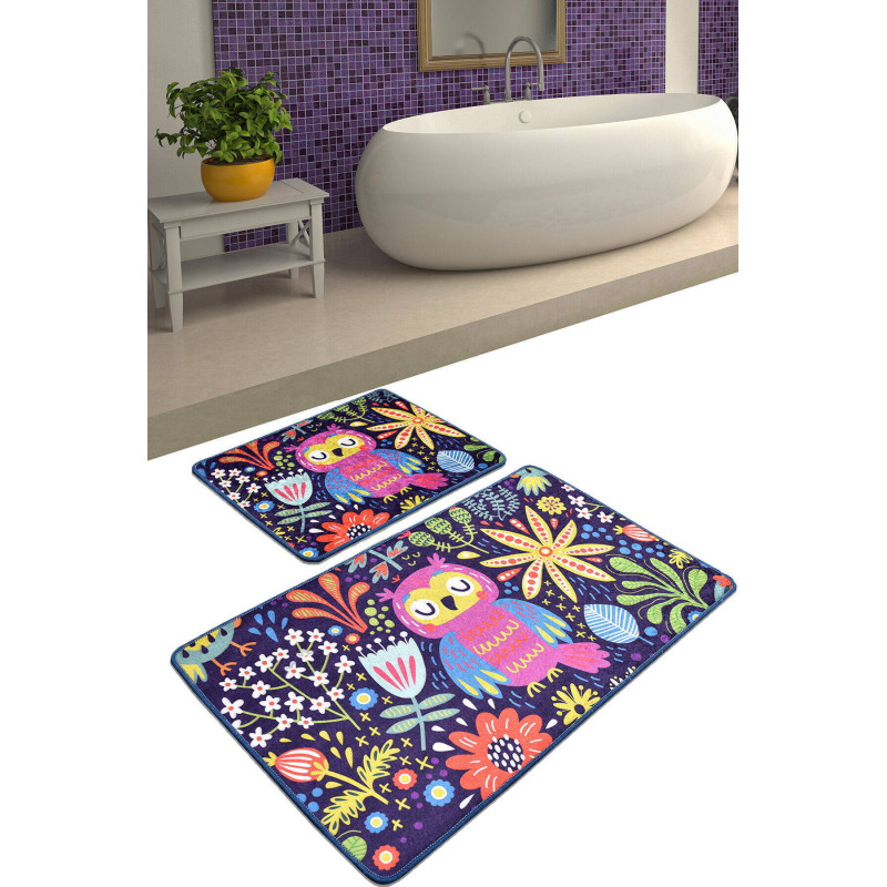 Набор ковриков для ванной Chilai Home  OWLS GARDEN DJT  60x100+50x60
