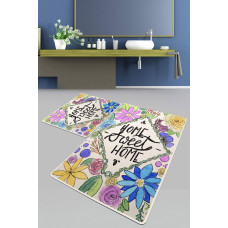 Набор ковриков для ванной Chilai Home  TOPIARY BANYO HALISI DJT  60x100+50x60