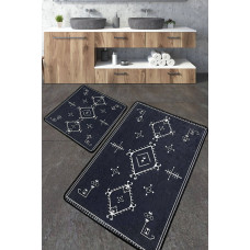 Набір килимків для ванної кімнати Chilai Home ANTIGUO FÜME  60*100+50*60