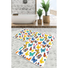 Набір килимків для ванної кімнати Chilai Home BUTTERFLY VALLEY  60*100+50*60