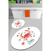 Набір килимків для ванної кімнати Chilai Home CRAB  60*100+50*60