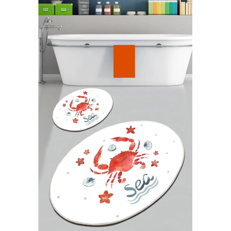 Набір килимків для ванної кімнати Chilai Home CRAB  60*100+50*60