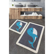 Набір килимків для ванної кімнати Chilai Home DELFINO  60*100+50*60