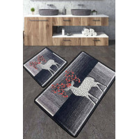 Набір килимків для ванної кімнати Chilai Home ELAFA  60*100+50*60