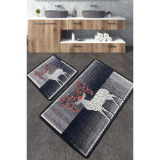 Набір килимків для ванної кімнати Chilai Home ELAFA  60*100+50*60