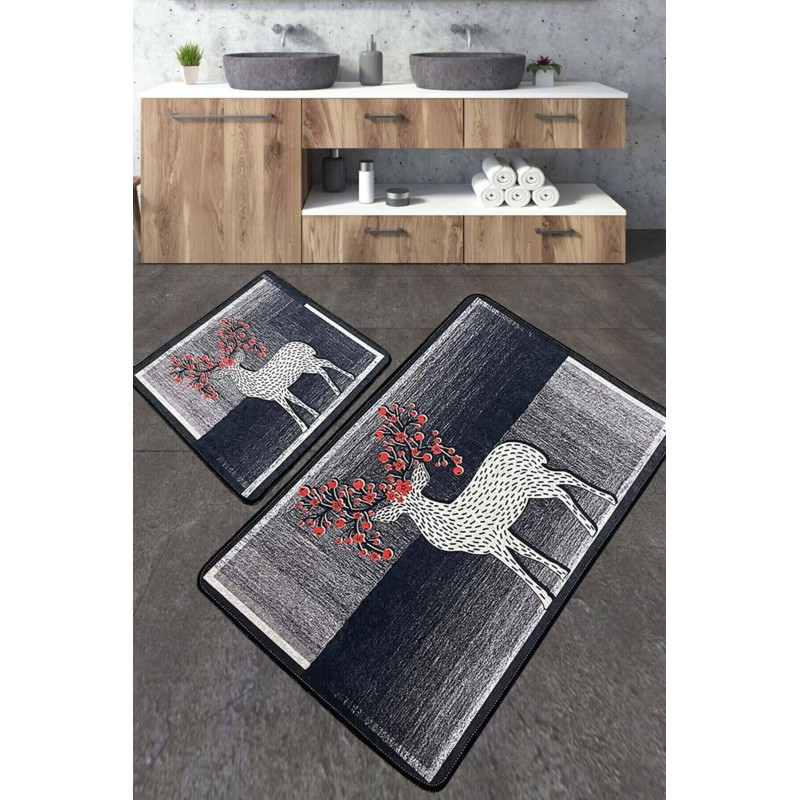 Набір килимків для ванної кімнати Chilai Home ELAFA  60*100+50*60