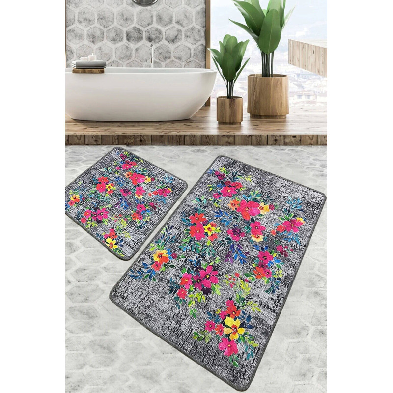 Набір килимків для ванної кімнати Chilai Home ETOVA  60*100+50*60