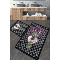 Bathroom Mat Set Chilai Home LEVAN 60*100+50*60