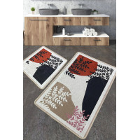 Bathroom Mat Set Chilai Home NOE 60*100+50*60