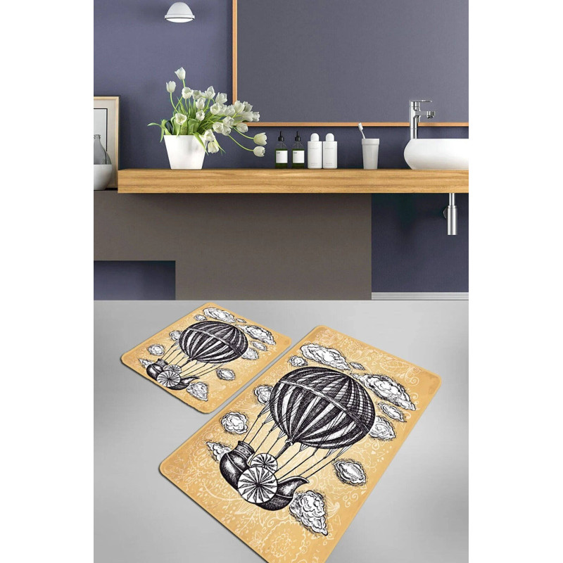 Набір килимків для ванної кімнати Chilai Home  Propeller   60*100+50*60