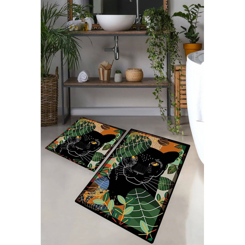 Набір килимків для ванної кімнати Chilai Home  Schwarz    60*100+50*60