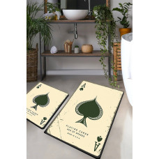 Набір килимків для ванної кімнати Chilai Home Playing cards    60*100+50*60