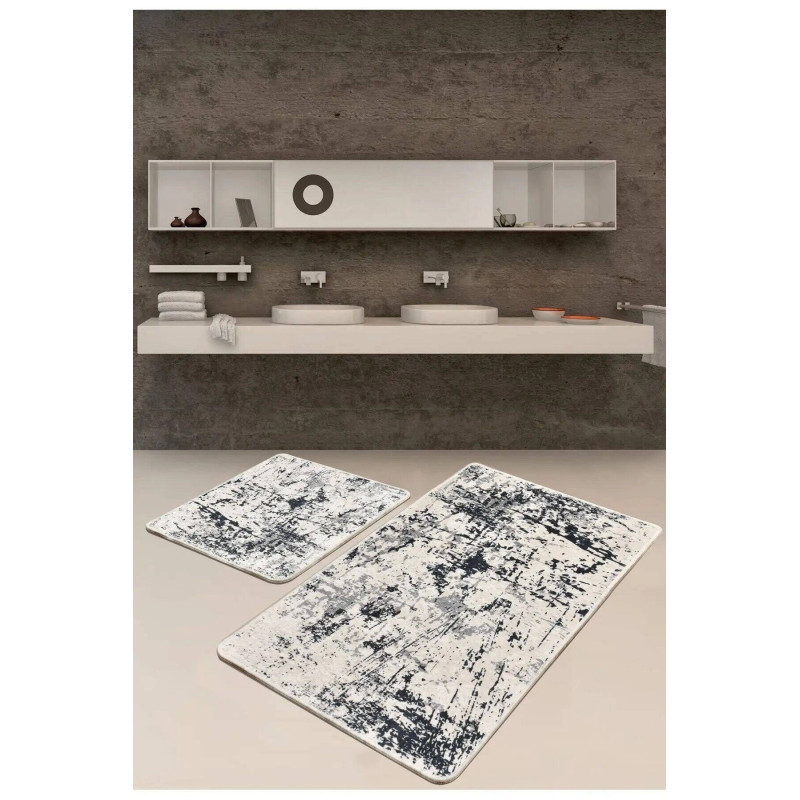 Набір килимків для ванної кімнати Chilai Home   Kenzo  60*100+50*60