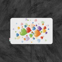 Tabe Hearts baloon Bath Mat 60x100