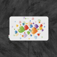 Коврик для ванной Tabe Hearts baloon  60x100