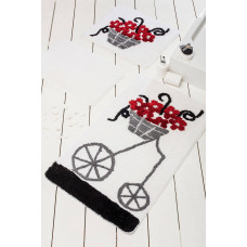 Коврик для ванной Chilai Home Alacati Red
