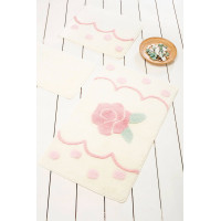 Коврик для ванной Chilai Home Rose Dot Ecru