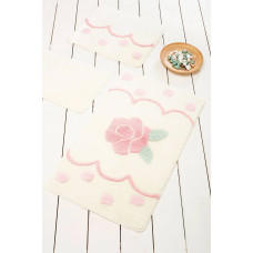 Коврик для ванной Chilai Home Rose Dot Ecru