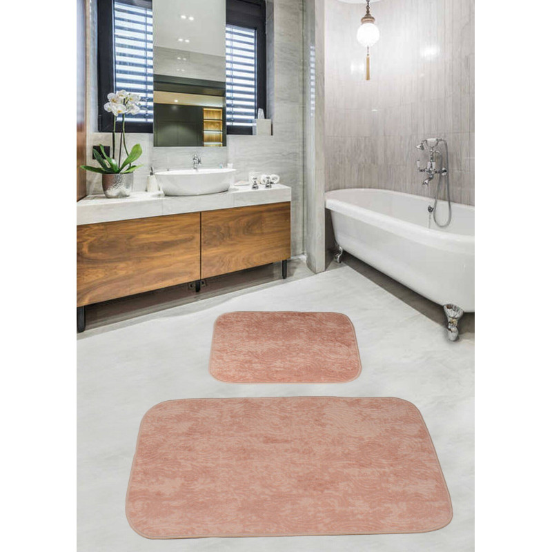 Набор ковриков для ванной комнаты Diva Gold Pudra  60*100+50*60