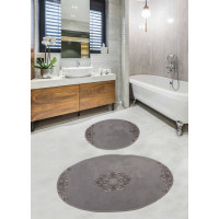 Набор ковриков для ванной комнаты с гипюром Diva Nice Blue  60*100+50*60