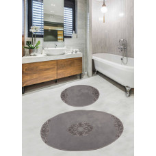 Набор ковриков для ванной комнаты с гипюром Diva Nice Blue  60*100+50*60