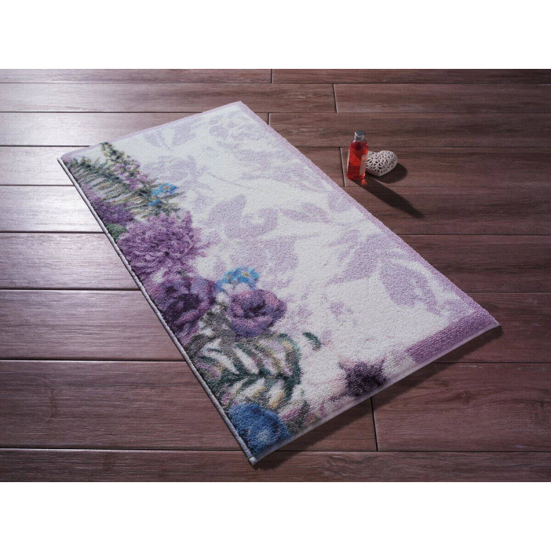 Коврик для ванной Confetti  Pick Flower Lila 50*57