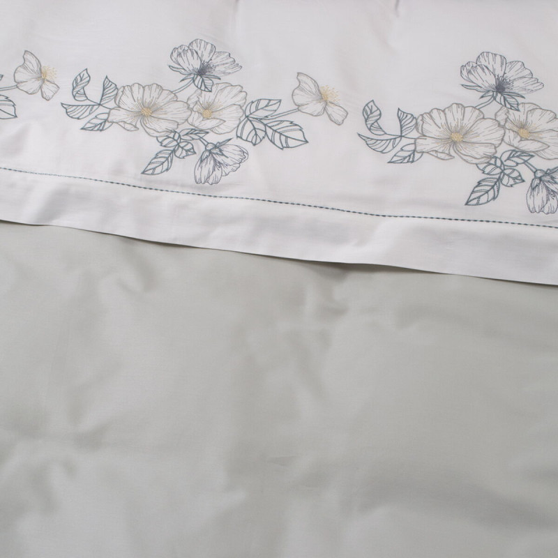 Постільна білизна Dantela Vita сатин з вишивкою - Hare Maldiv євро