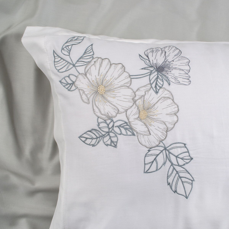 Постільна білизна Dantela Vita сатин з вишивкою - Hare Maldiv євро