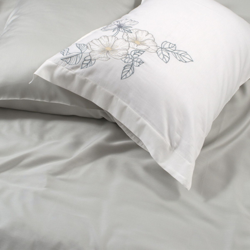 Постільна білизна Dantela Vita сатин з вишивкою - Hare Maldiv євро