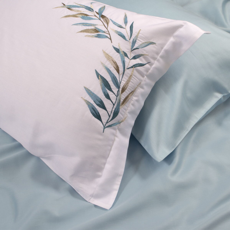 Постільна білизна Dantela Vita сатин з вишивкою - Neva євро