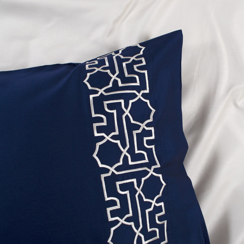 Постільна білизна Dantela Vita сатин з вишивкою - Luna bej бежевий євро