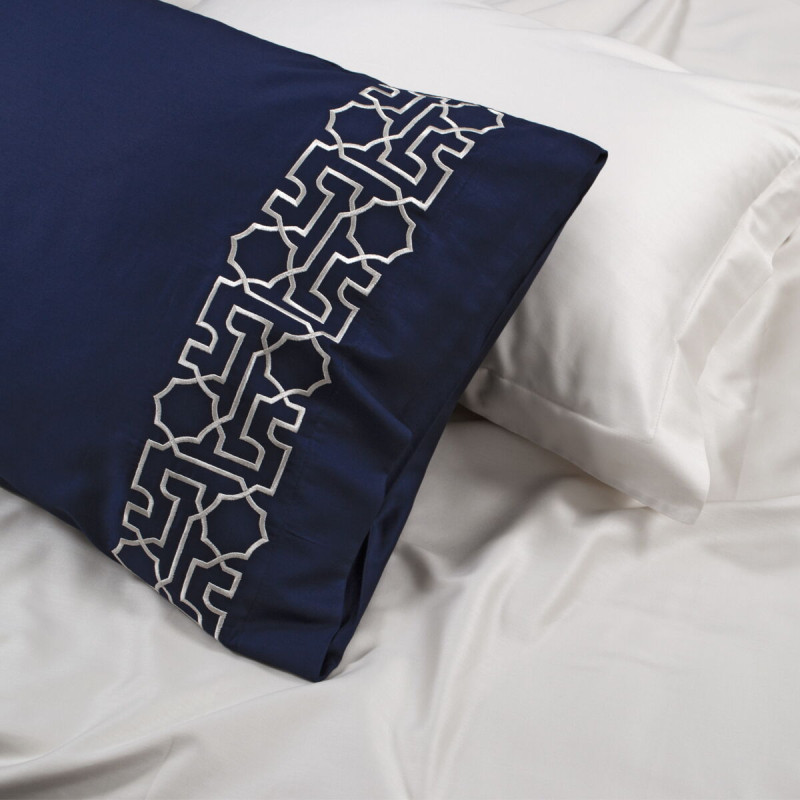 Постільна білизна Dantela Vita сатин з вишивкою - Luna bej бежевий євро