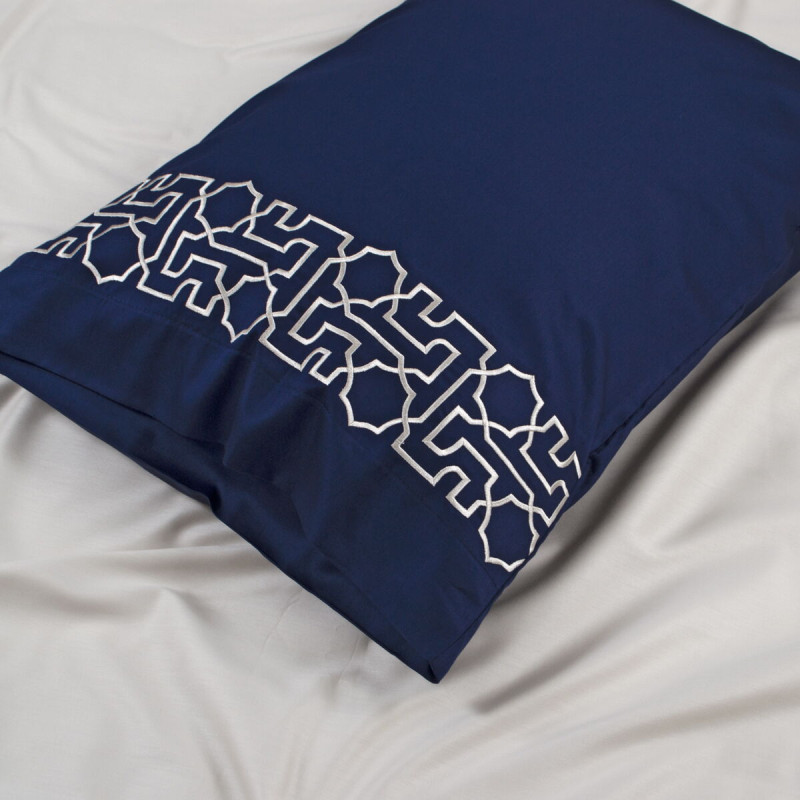 Постільна білизна Dantela Vita сатин з вишивкою - Luna bej бежевий євро