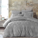 Постільна білизна Dantela Vita сатин жакард - Louisa a.gri світло-сірий євро