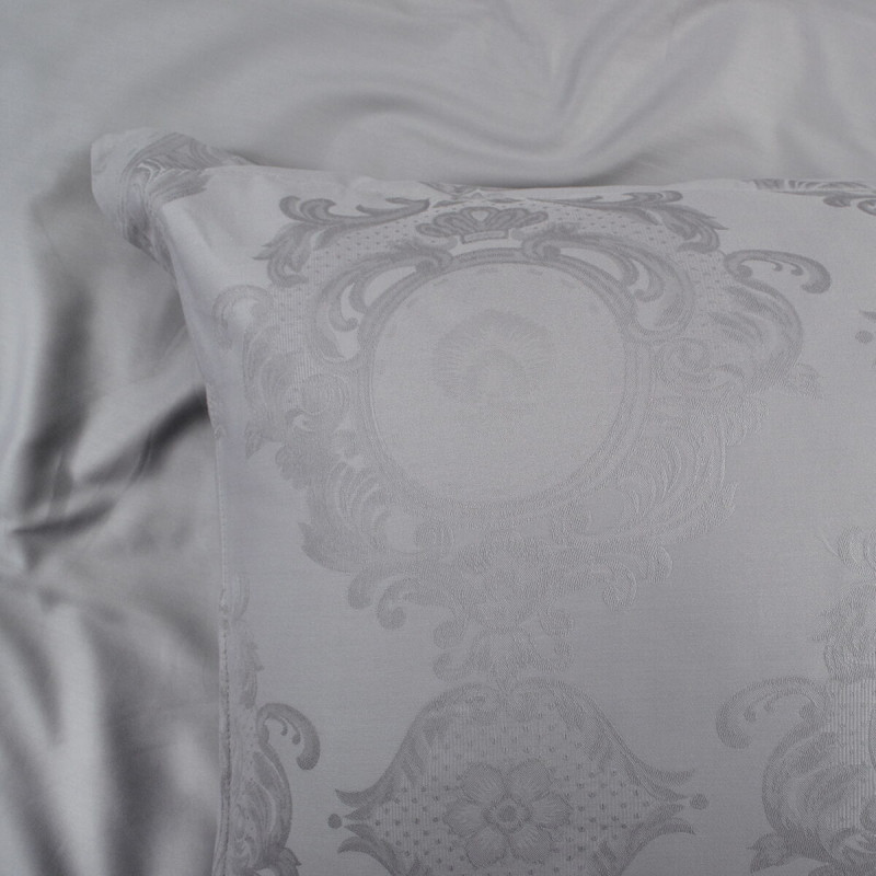 Постільна білизна Dantela Vita сатин жакард - Louisa a.gri світло-сірий євро