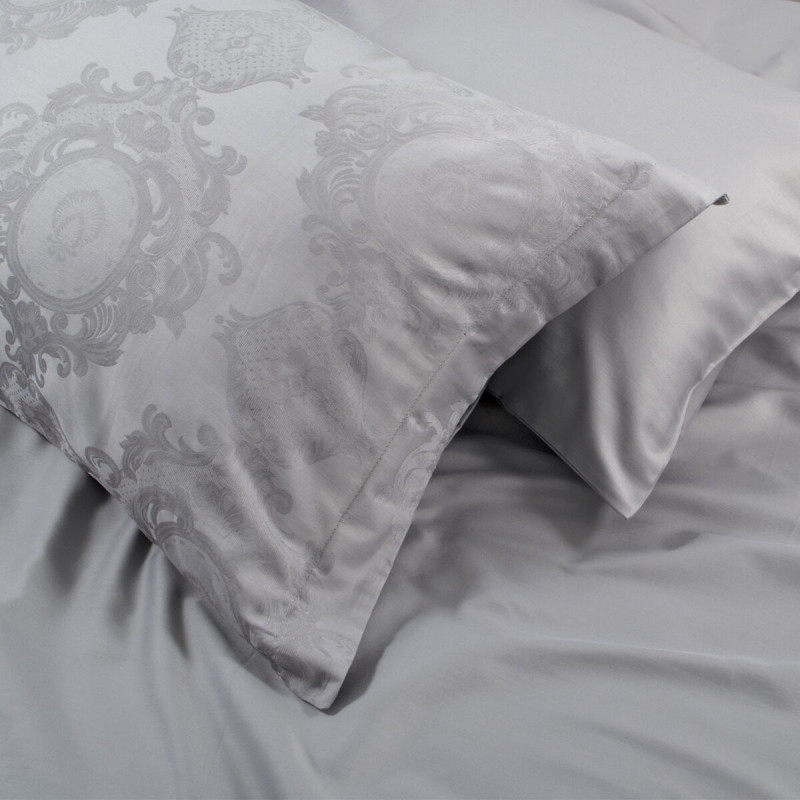 Постільна білизна Dantela Vita сатин жакард - Louisa a.gri світло-сірий євро