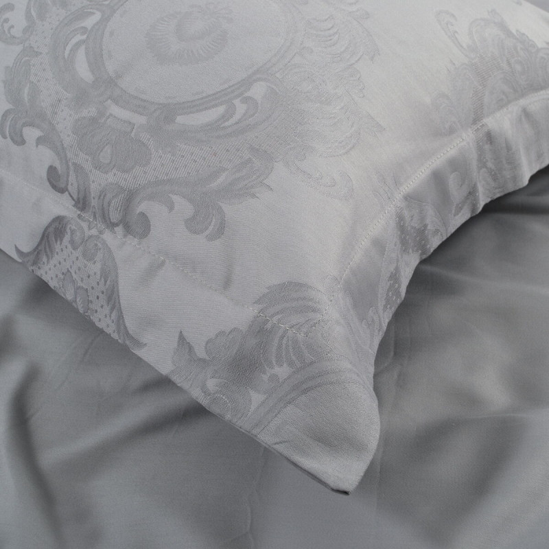 Постільна білизна Dantela Vita сатин жакард - Louisa a.gri світло-сірий євро
