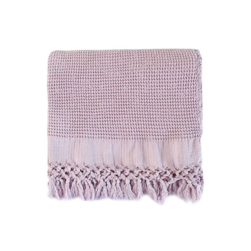 Плед Lotus Home - Rius lila бузковий 130*170